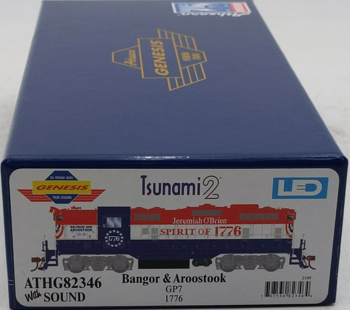 Athearn G82346 HO Bangor & Aroostook GP7 Diesel Locomotive #1776 w/ DCC &Sound