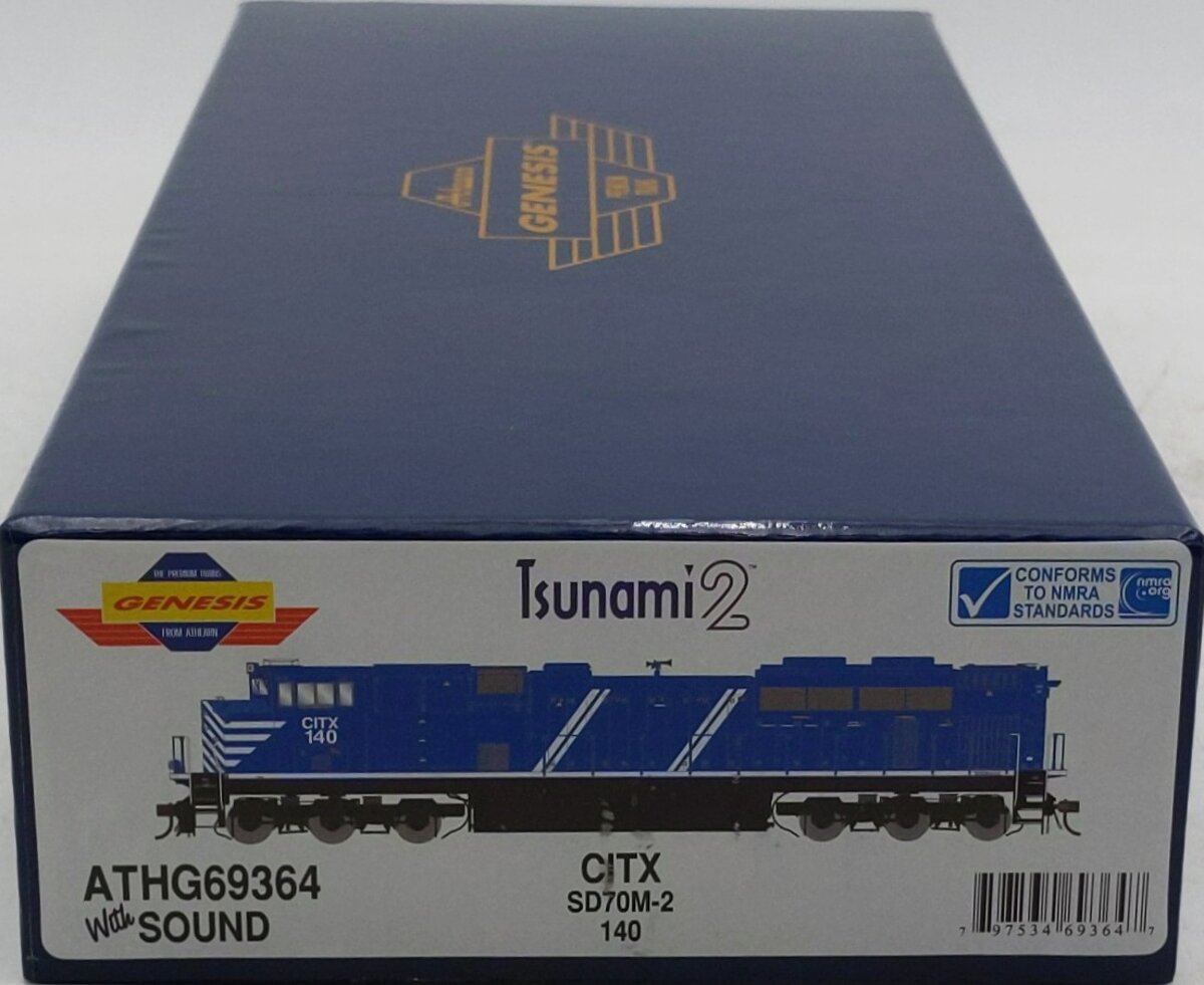 Athearn G69364 HO CITX SD70M-2 Diesel Locomotive #140 with DCC & Sound