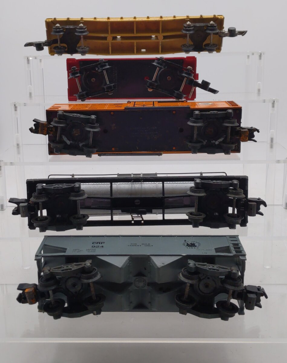 American Flyer Vintage S Postwar Freight Cars # 643, 924, 925, 638 & 947 [5] VG