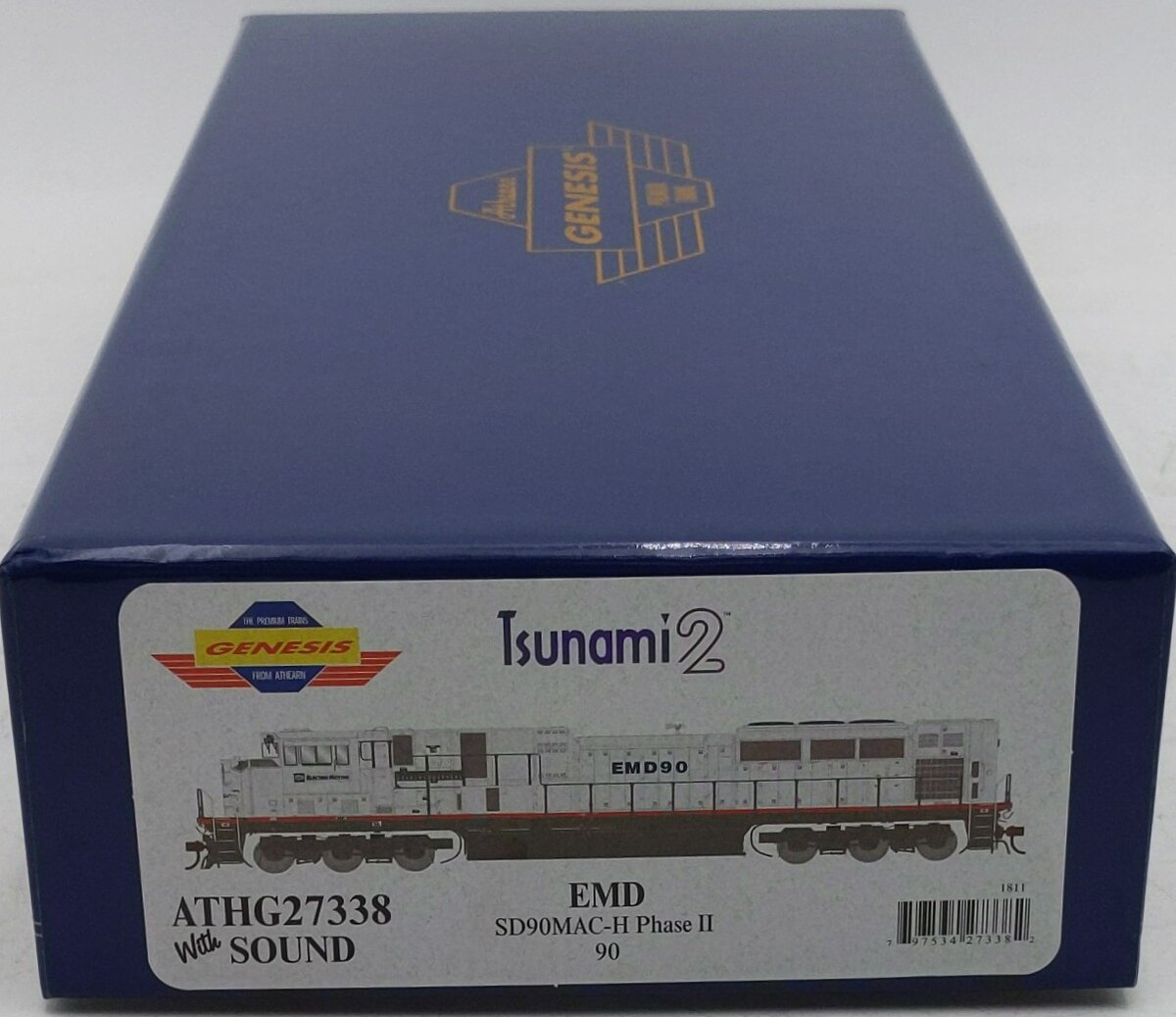 Athearn G27338 HO EMDX G2 SD90MAC-H Phase II Diesel Locomotive #90 w/ DCC/Sound