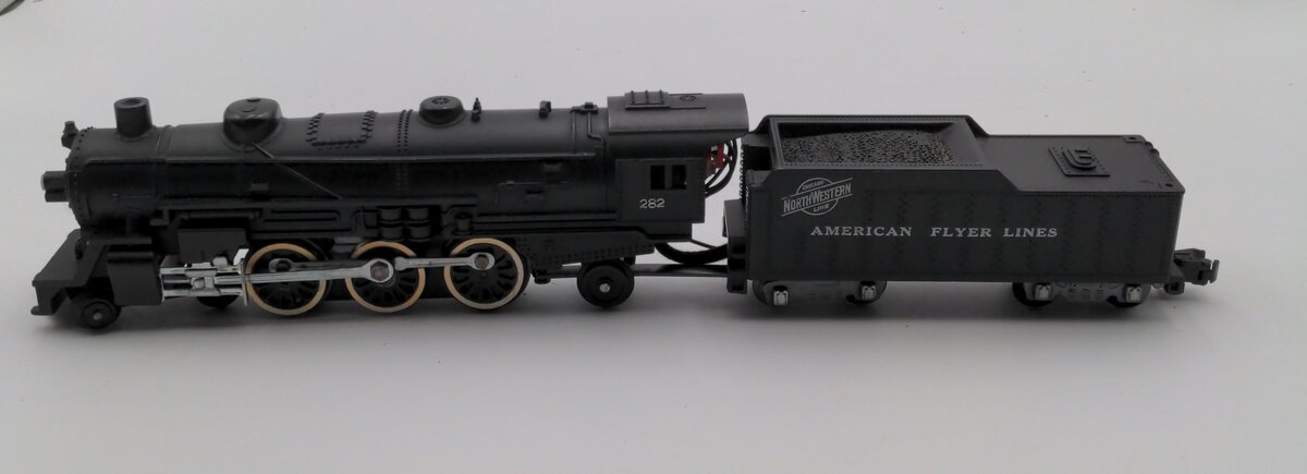 American Flyer 282 Vintage S 4-6-2 Pacific Steam Locomotive & Tender #282 EX