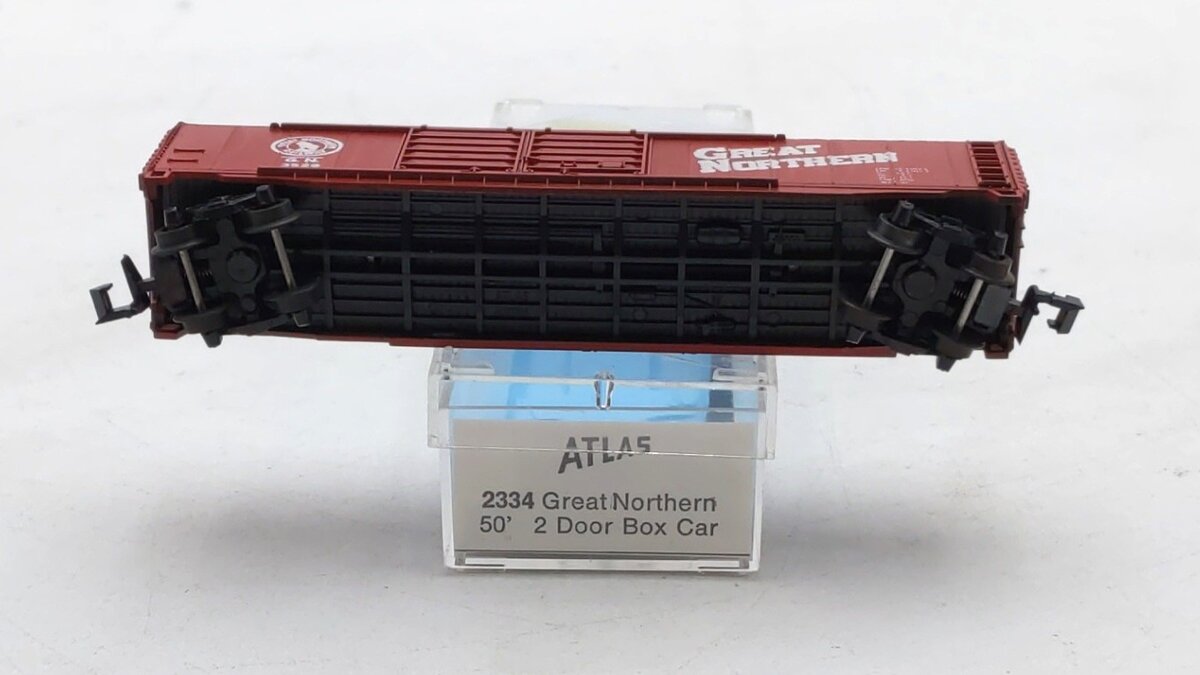 Atlas 2334 N Scale Great Northern 50' Double Door Box Car #3529 EX/Box