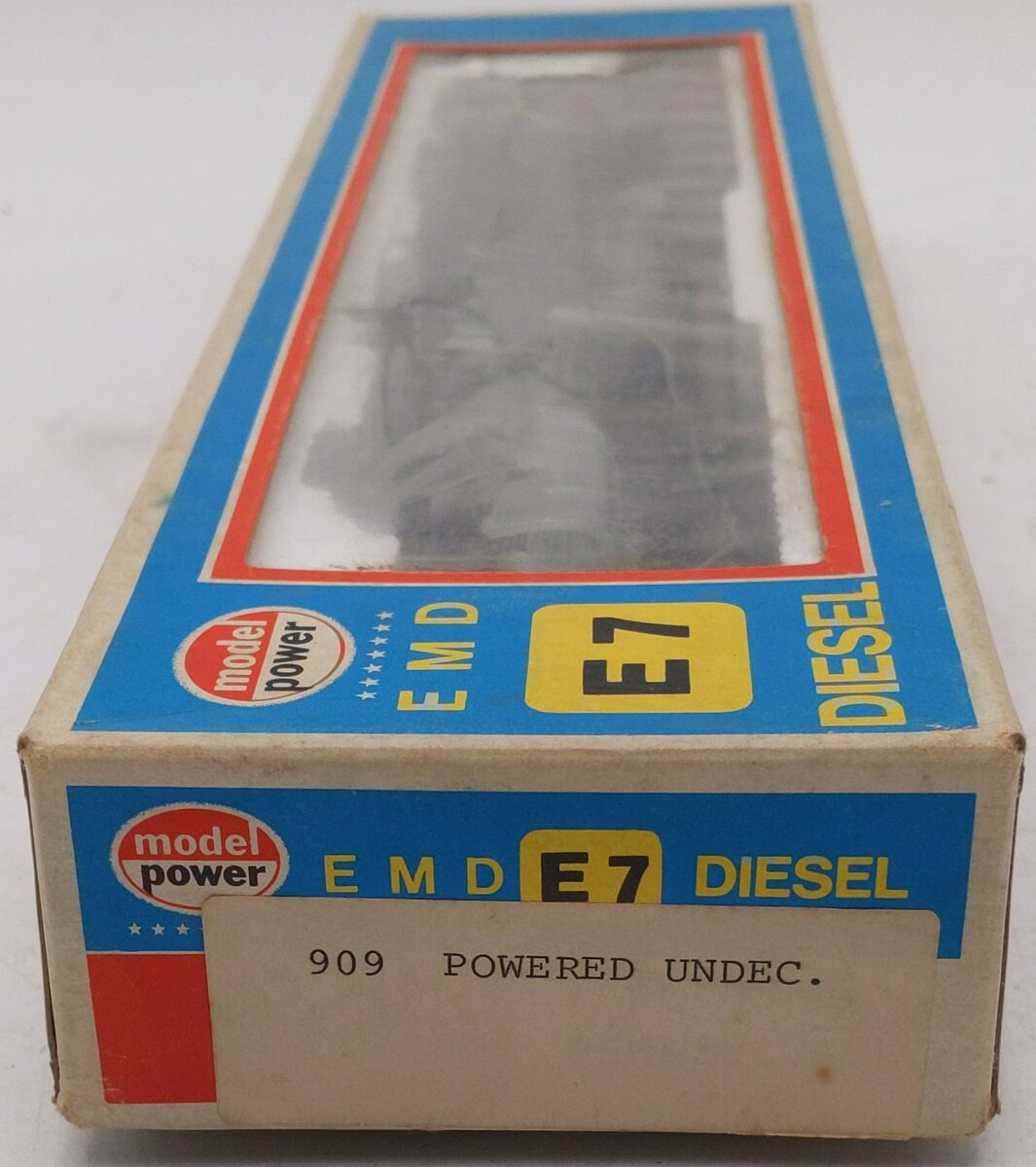 Model Power 909 HO Undecorated EMD E-7 Powered Diesel Locomotive VG/Box