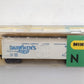 Minitrix 3186 N Scale Dairymens League Old Time Refrigerator Car #7796 LN/Box