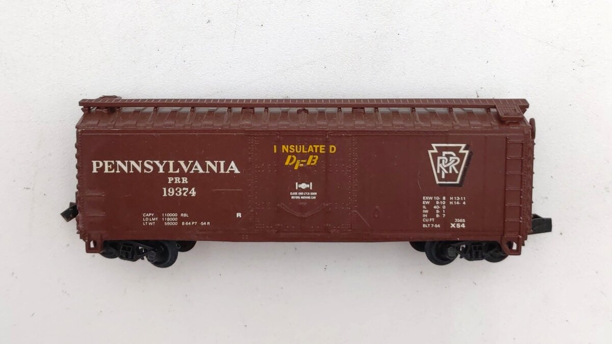 Atlas 3321 N Scale Pennsylvania 40' Plug Door Boxcar #19374 LN/Box