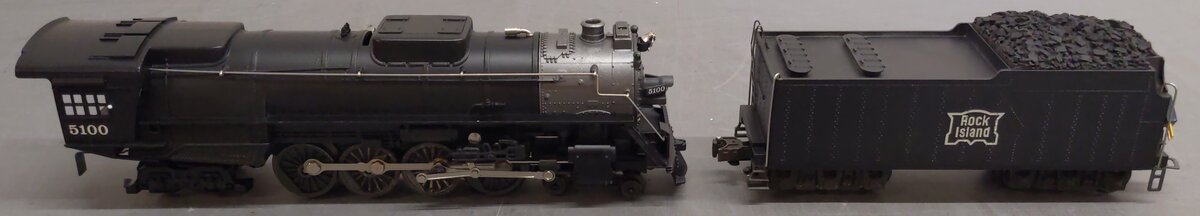 Lionel 6-18001 O Gauge Rock Island 4-8-4 Steam Locomotive & Tender #5100 VG/Box