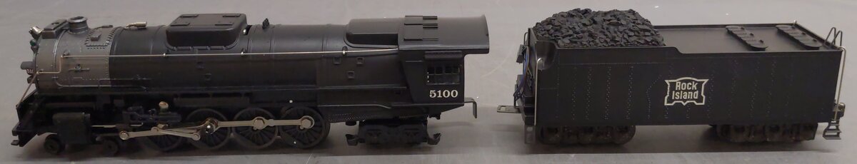 Lionel 6-18001 O Gauge Rock Island 4-8-4 Steam Locomotive & Tender #5100 VG/Box