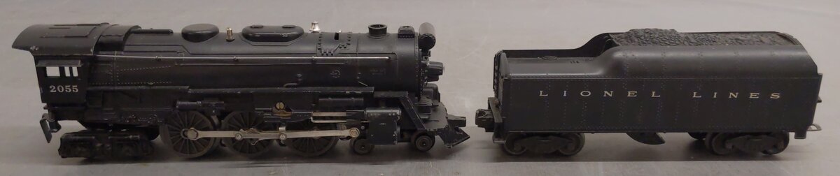 Lionel 2055 Vintage O 4-6-4 Hudson Steam Locomotive & 2046W Tender VG
