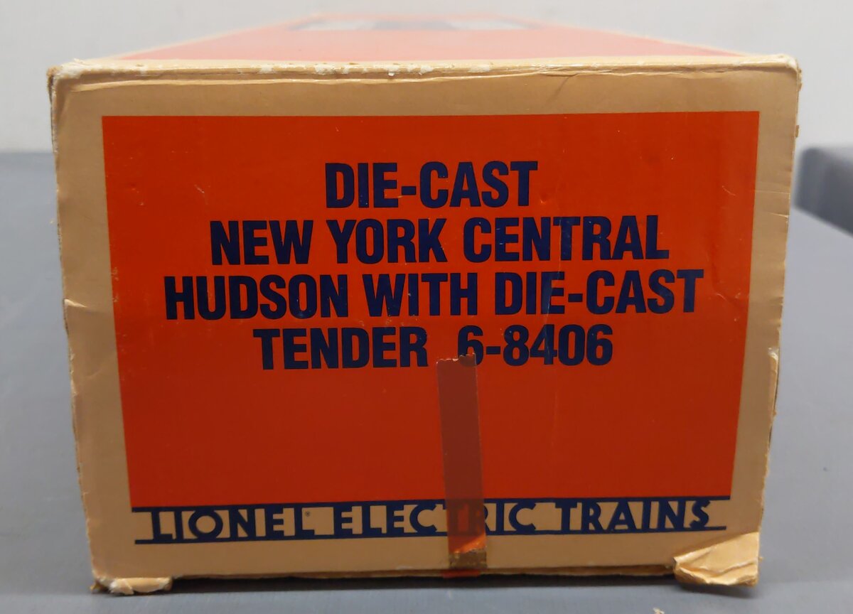 Lionel 6-8406 O New York Central Die-Cast Hudson 4-6-4 Steam Loco & Tender #783 LN/Box