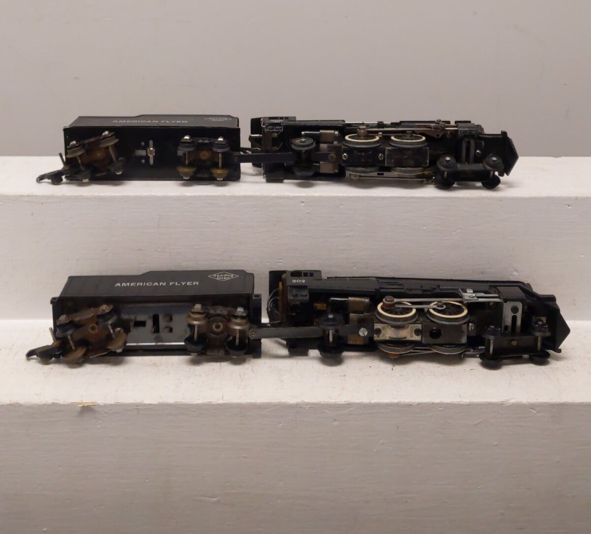 American Flyer Vintage S Postwar Steam Locomotives & Tenders # 300 & 302 [2] EX