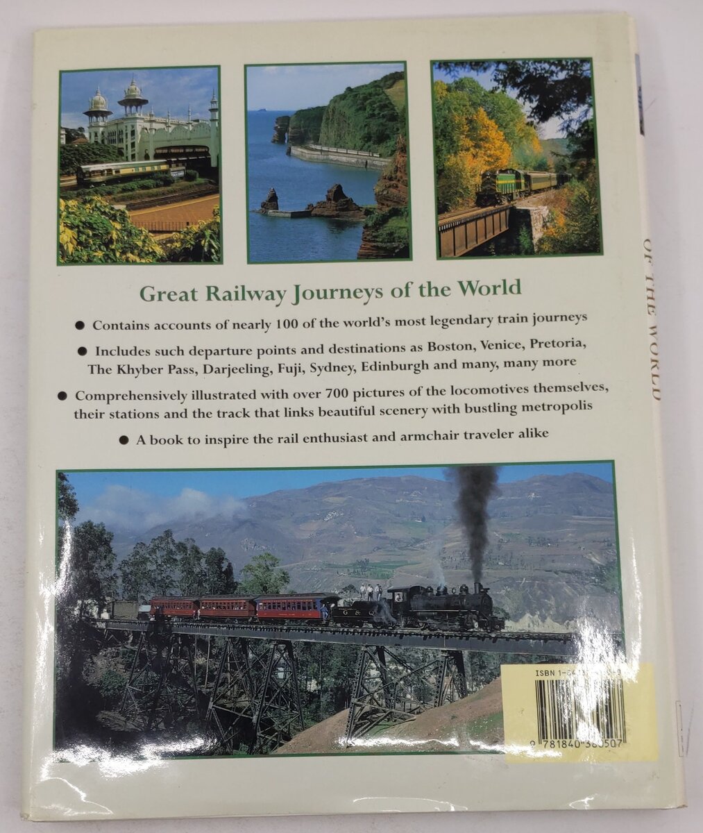 Great Railway Journeys of the World Hardcover Book By Max Wade-Matthews VG