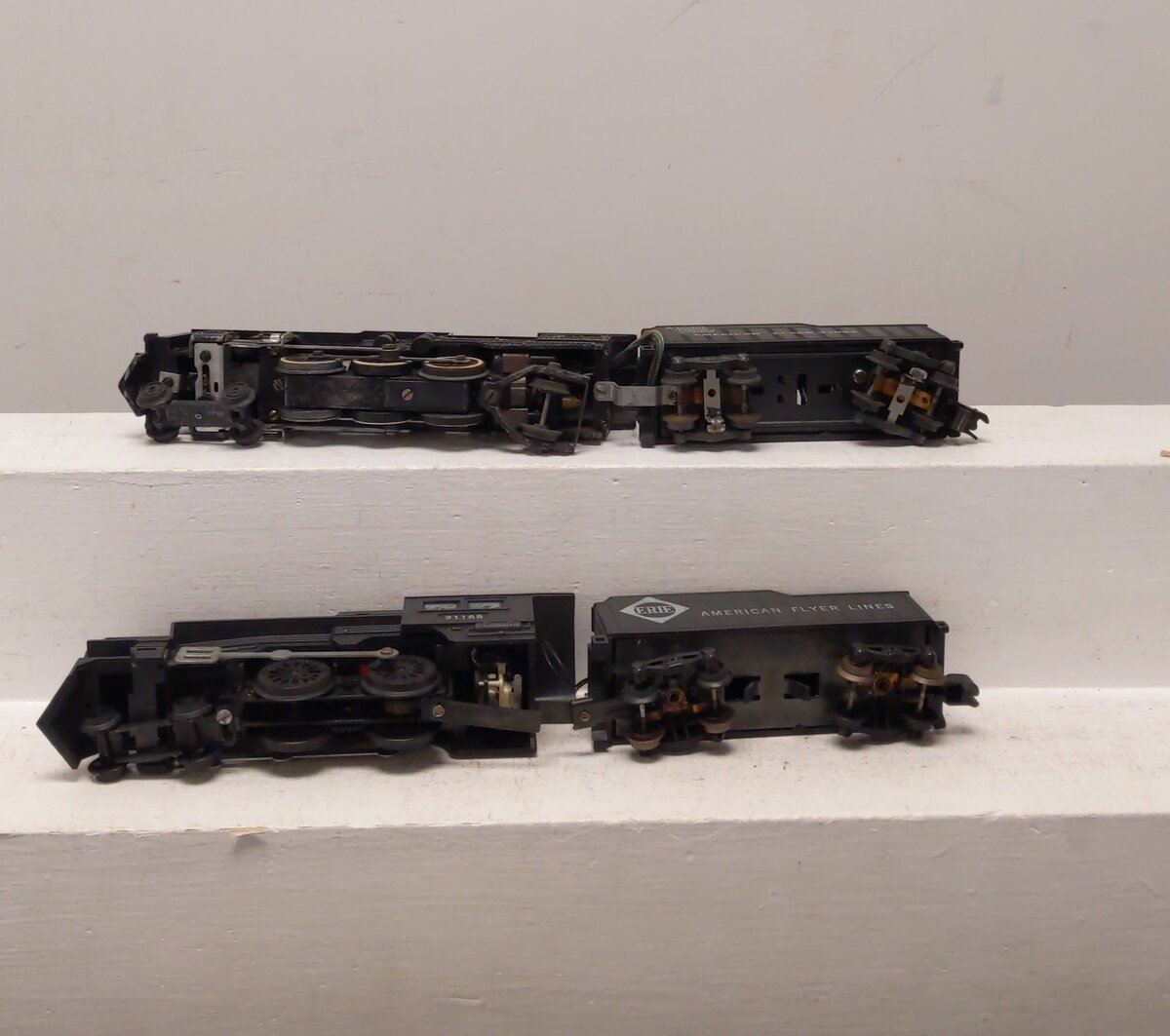 American Flyer Vintage S Postwar Steam Locomotives & Tenders # 21165 & 293 [2] EX