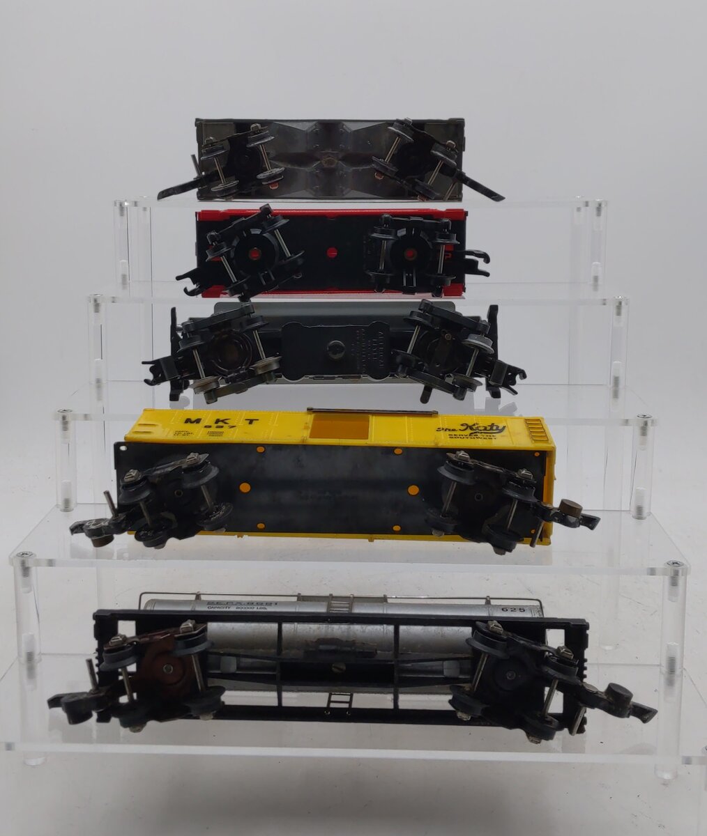 American Flyer Vintage S Postwar Freight Cars # 632, 914, 637, 625 & 24636 [5] EX