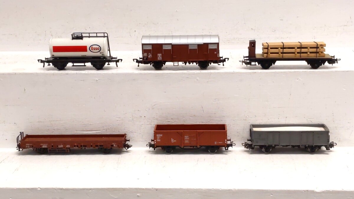 Marklin & Fleischmann HO Scale Assorted German Freight Wagons [6] VG