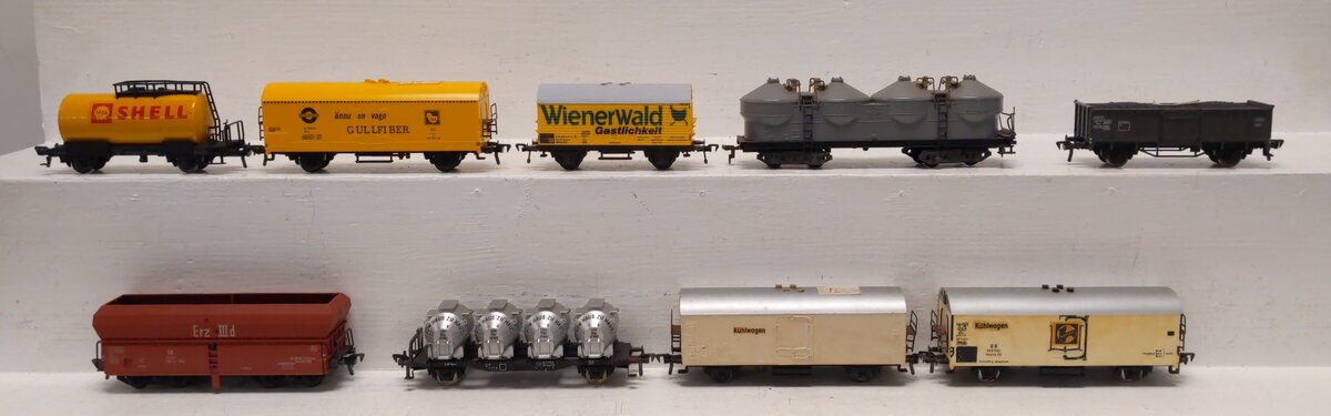 Fleischmann HO Scale Assorted Freight Cars [9] EX