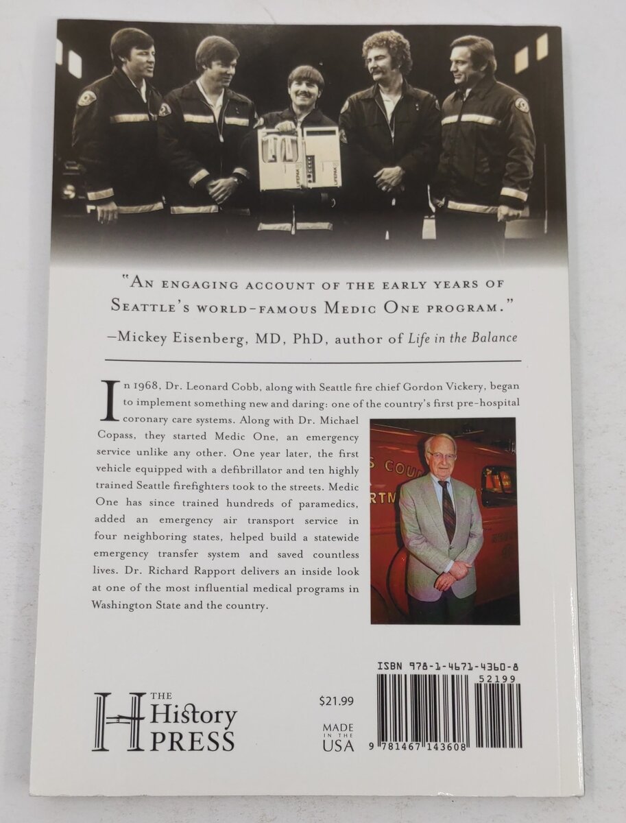 Seattle's Medic One: How We Don't Die Paperback Book By Richard Rapport MD EX