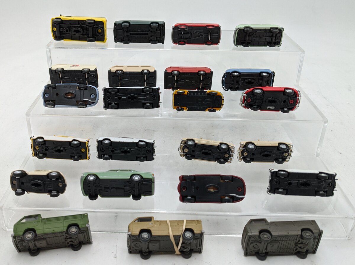 Malibu & Other 1:87 Scale Assorted Plastic/Die-Cast Cars [23] EX