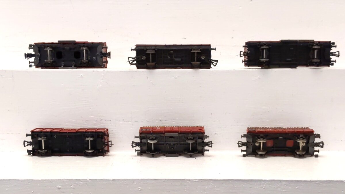 Fleischmann & Liliput HO Scale Assorted Austrian Freight Wagons Custom [6] VG
