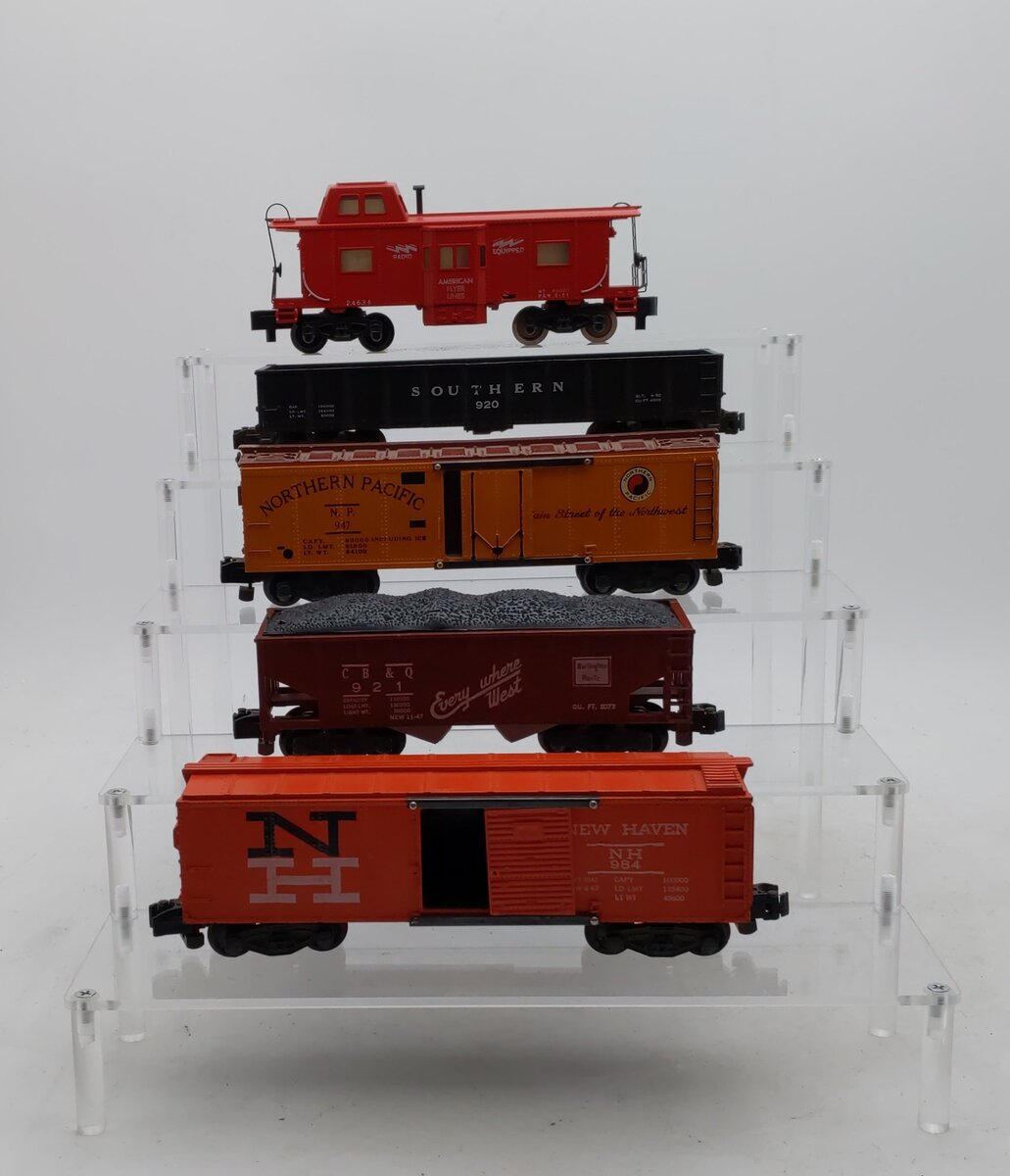 American Flyer Vintage S Postwar Freight Cars # 984, 920, 947, 921 & 24634 [5] EX