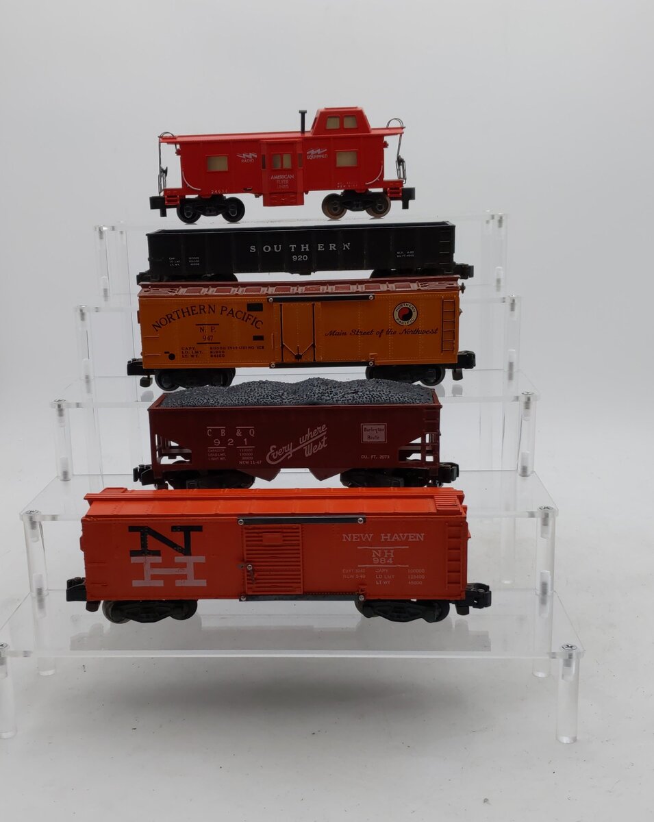American Flyer Vintage S Postwar Freight Cars # 984, 920, 947, 921 & 24634 [5] EX