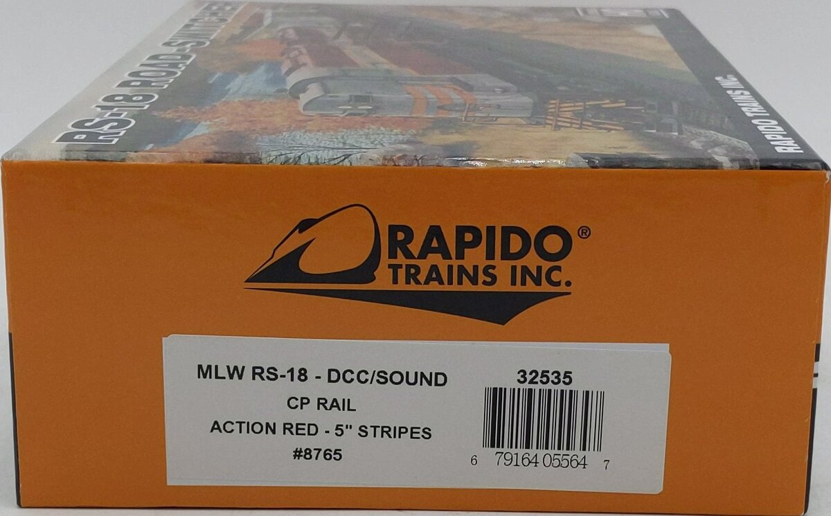 Rapido Trains 32535 HO CP Rail MLW RS-18 Diesel Locomotive w/ DCC & Sound