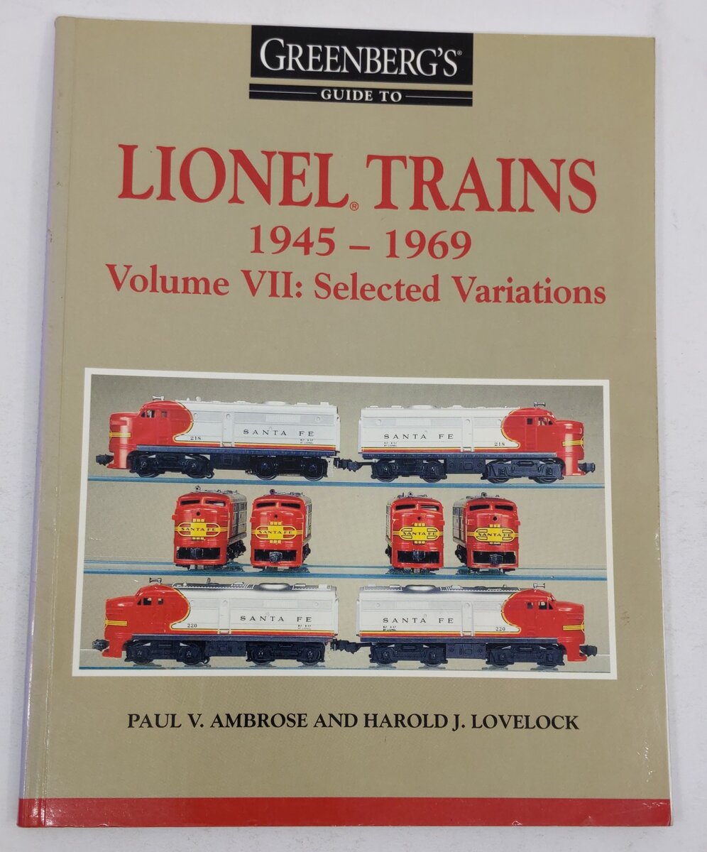 Greenberg's Guide to Lionel Trains 1945-1969 Paperback Book By Paul V. Ambrose VG