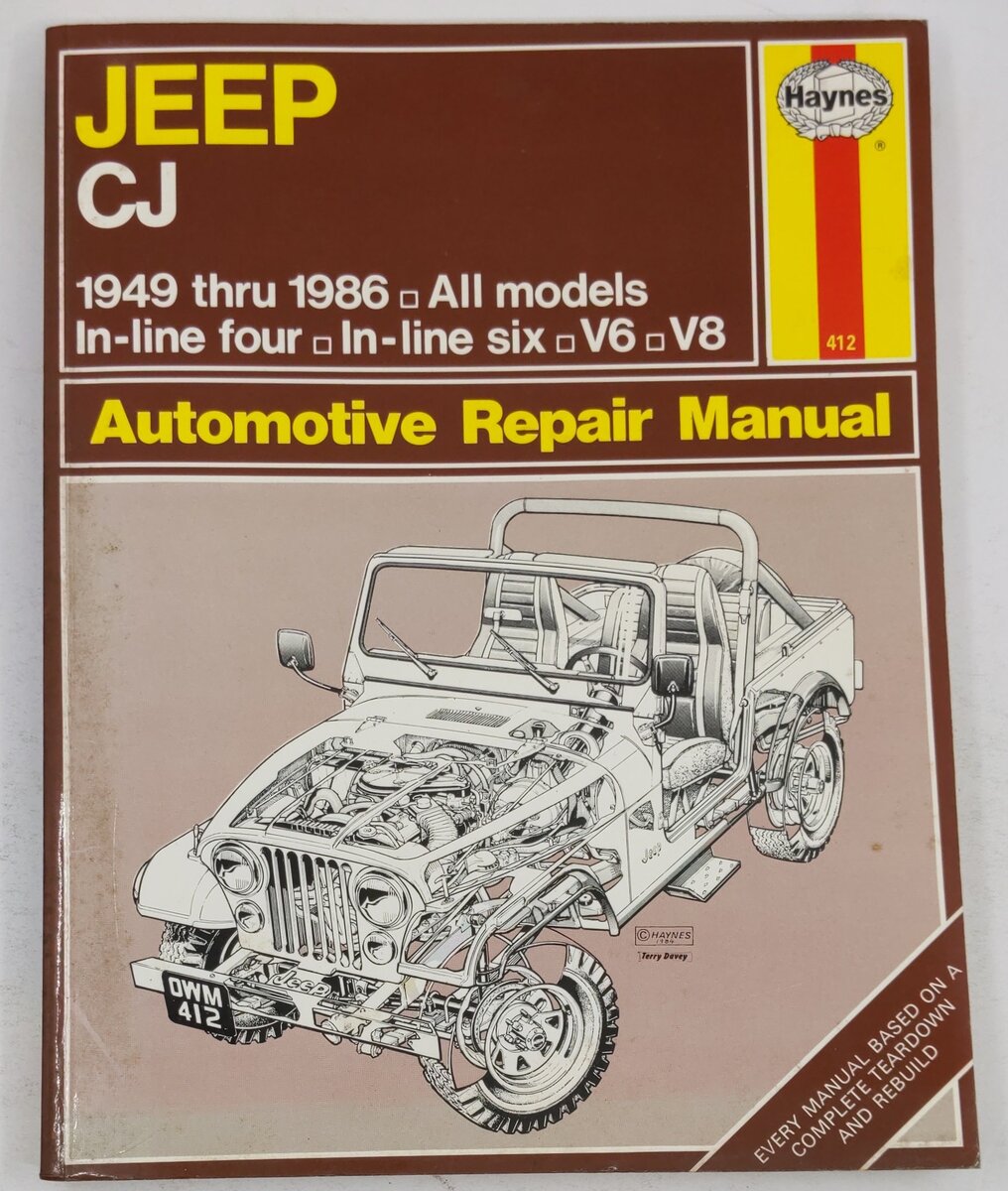 Jeep CJ 1949 Thru 1986 All Models Paperback Book By Haynes VG
