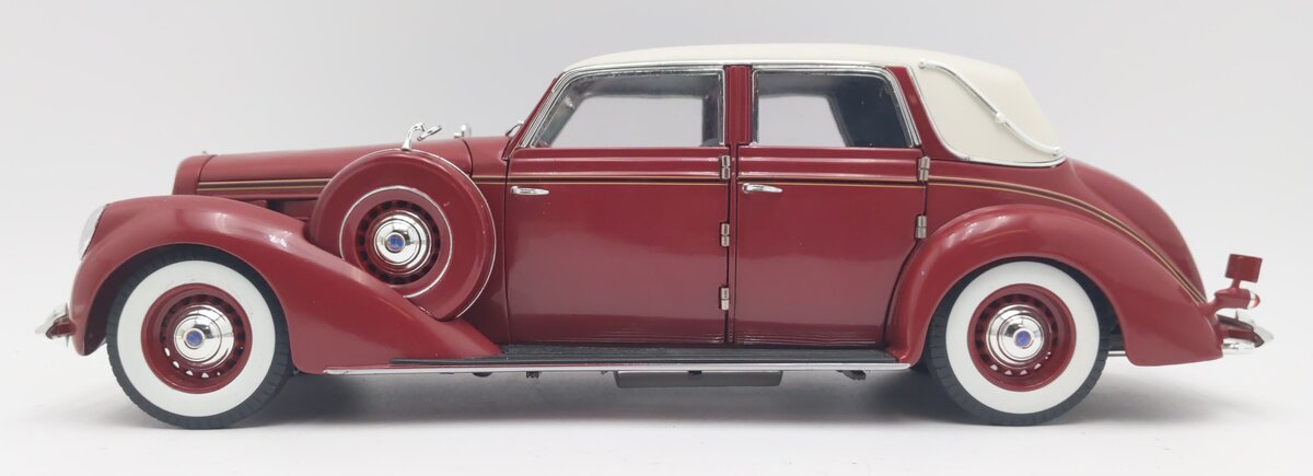 Signature Models 1937 Lincoln K Touring Cabriolet Burgundy Stately Model LN/Box