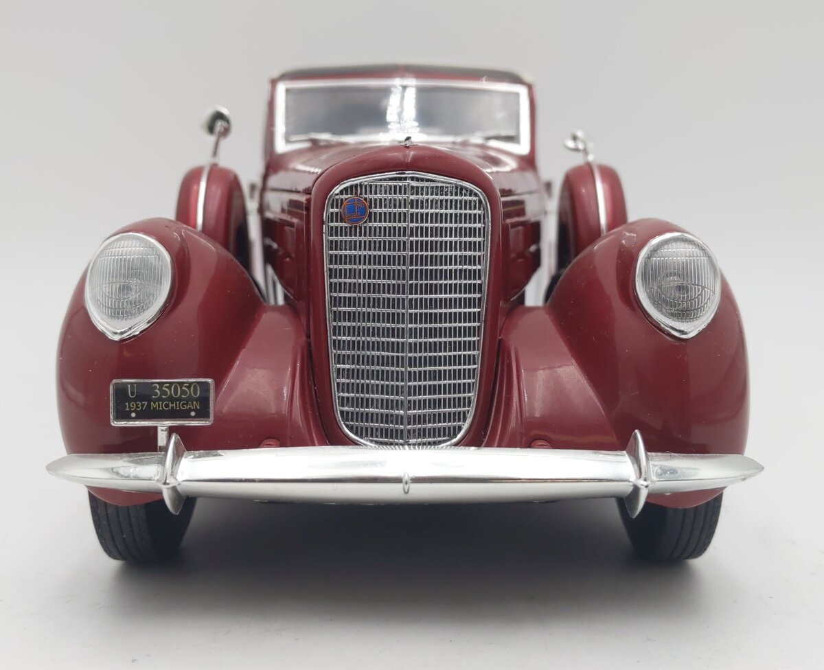 Signature Models 1937 Lincoln K Touring Cabriolet Burgundy Stately Model LN/Box