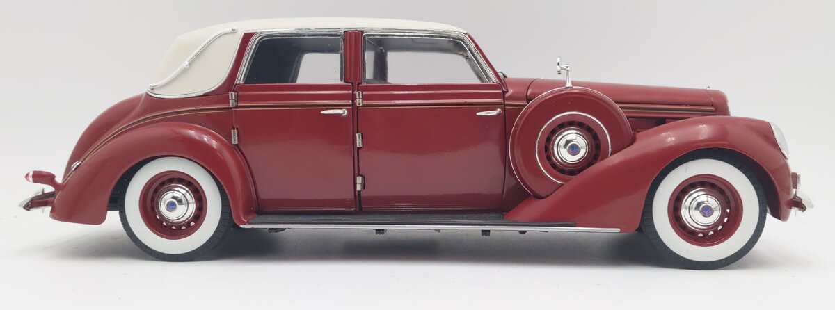 Signature Models 1937 Lincoln K Touring Cabriolet Burgundy Stately Model LN/Box