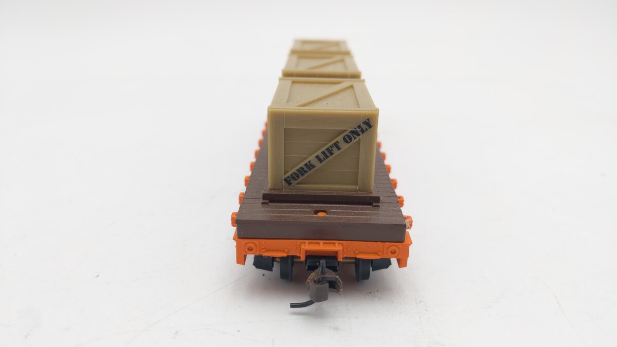 Mantua 727003 HO Scale Illlinois Central Gulf 40' Flatcar w/ Crates #99987 EX/Box