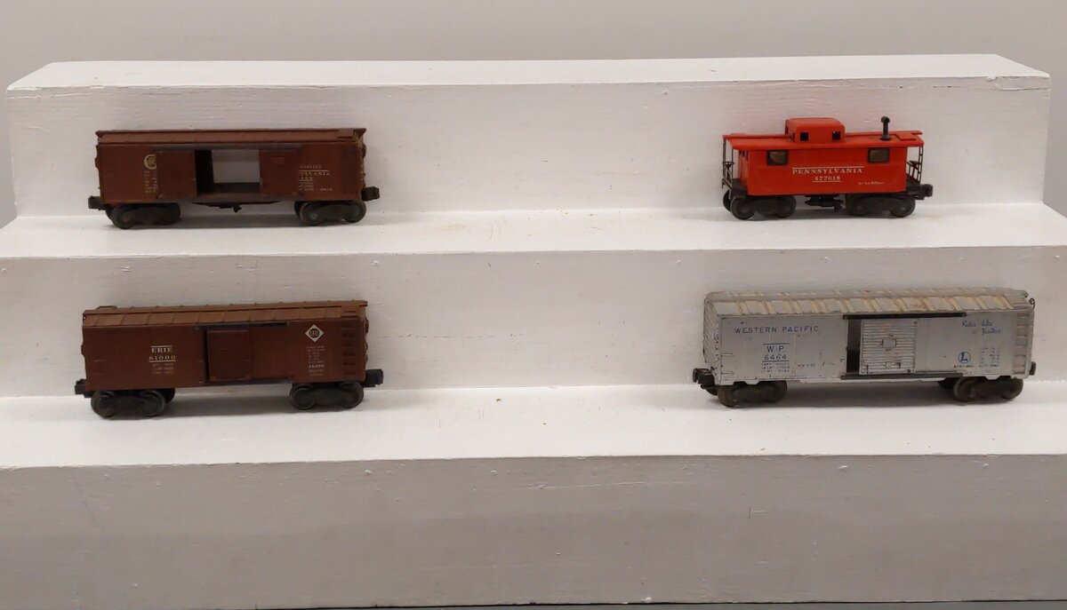 Lionel Vintage O Postwar Freight Cars # 2457, 2458, 6464-1 & X6454 [4] VG