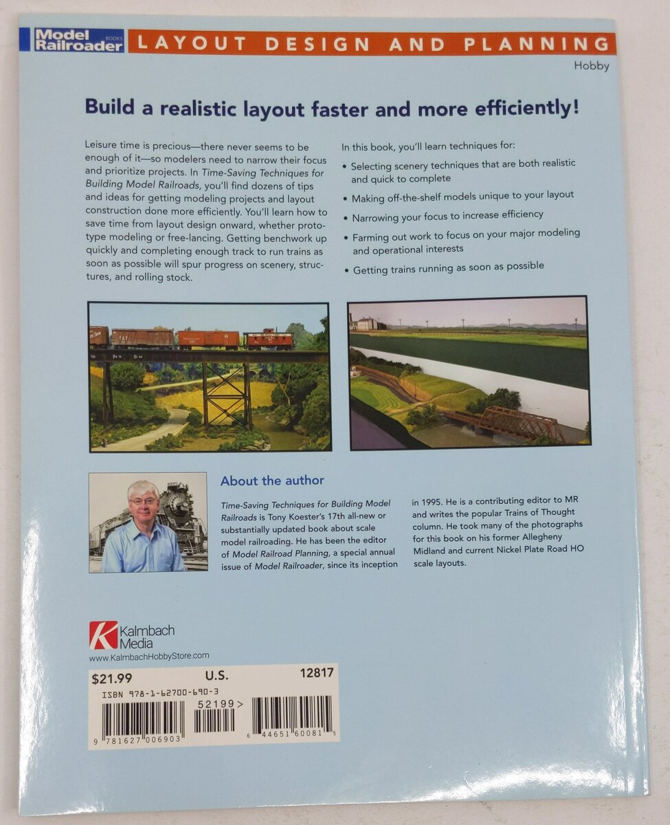 Time-saving Techniques for Building Model Railroads Paperback Book Koester Tony EX