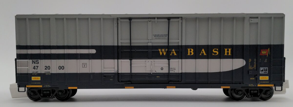 MTH 20-93600 O Gauge Wabash 50' Hi-Cube Boxcar #472000 EX/Box