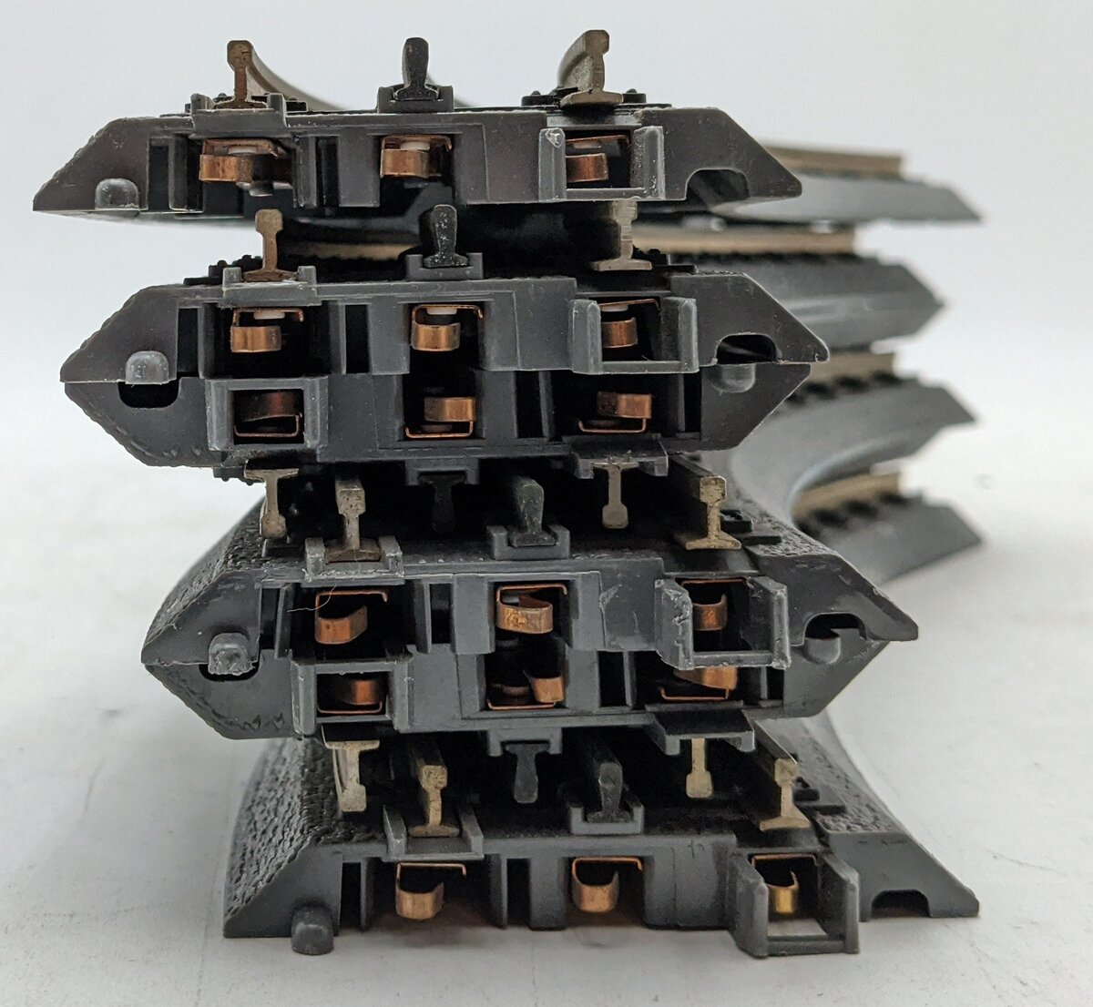 MTH 40-1002 O RealTrax 0-31 Curved Track w/Solid Rails [6] EX