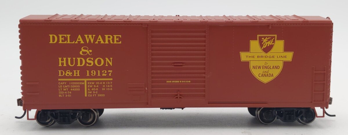 Athearn 67456 HO Delaware & Hudson 40' Modernized Boxcar #19127