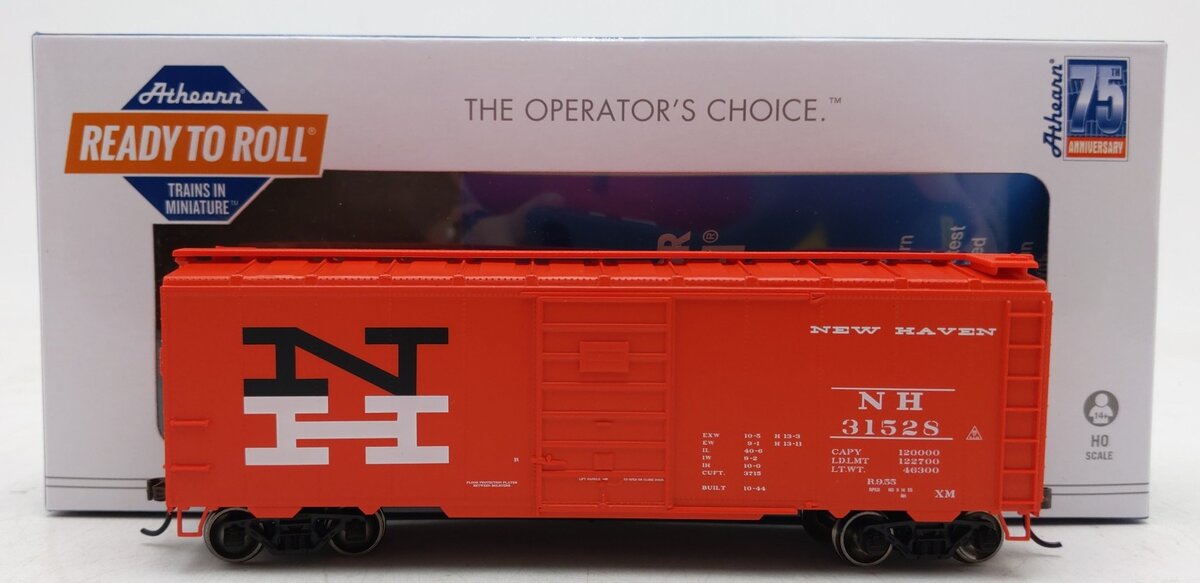 Athearn 7628 HO Scale New Haven RTR 40' Superior Door Box Car Road # 31528