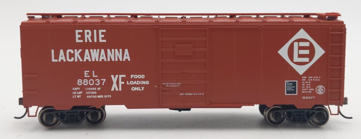 Athearn 7624 HO Erie Lackawanna RTR 40' Superior Door Box Car #88037