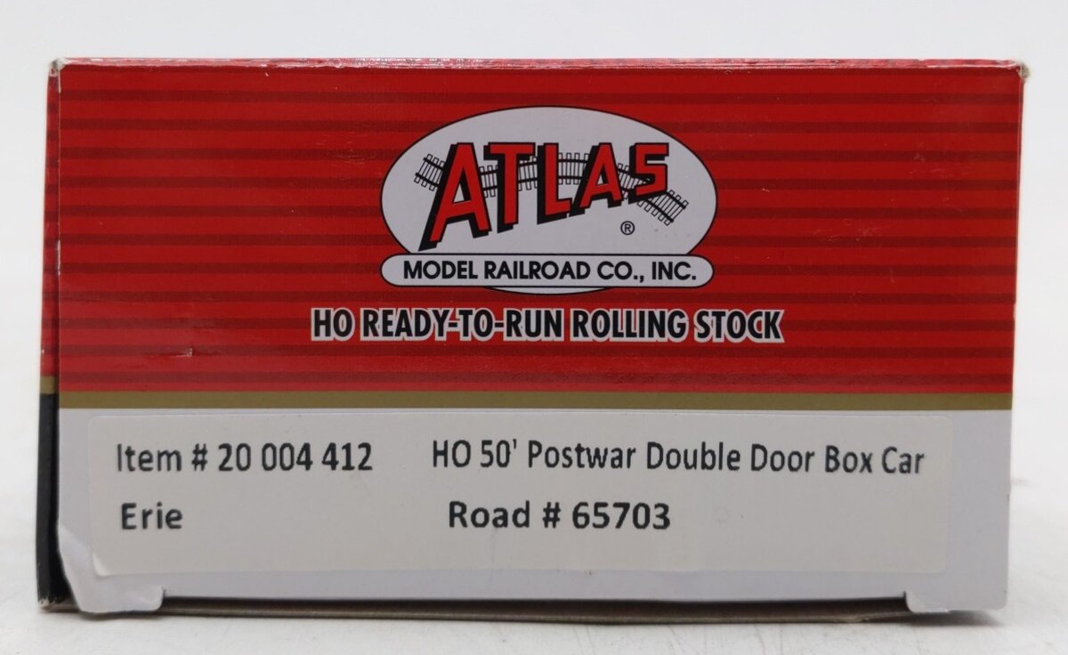 Atlas 20004412 HO Erie 50' Double Door Box Car #65703