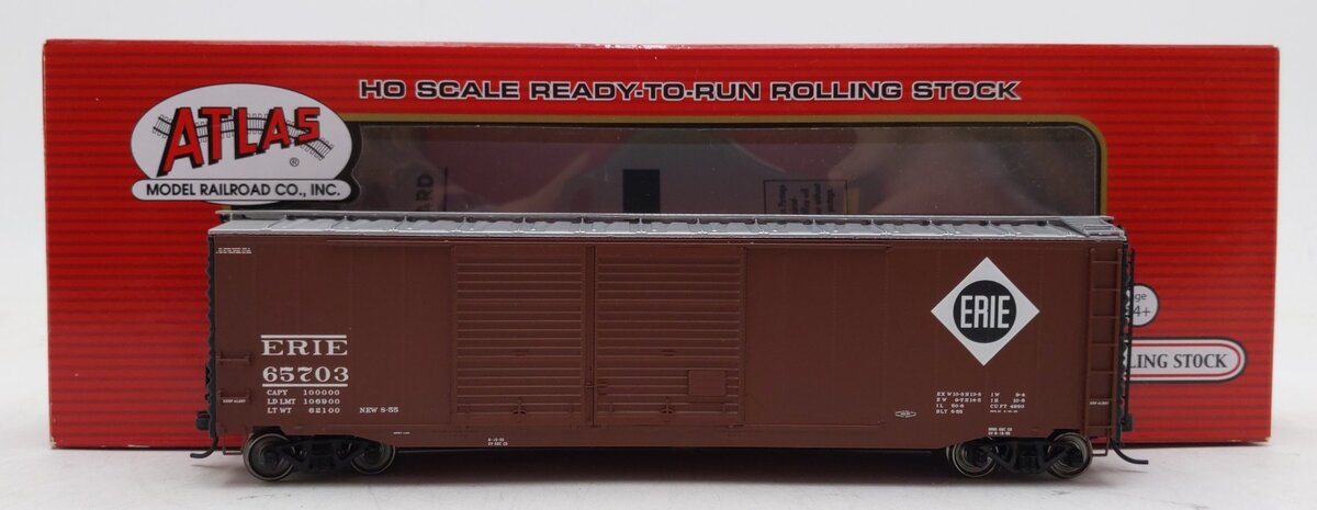 Atlas 20004412 HO Erie 50' Double Door Box Car #65703