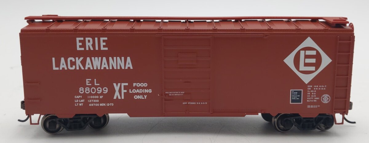 Athearn 7625 HO Erie Lackawanna RTR 40' Superior Door Box Car #88099