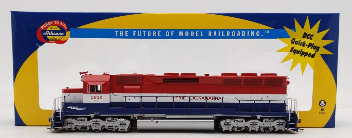 Athearn 98039 HO Scale Erie Lackawanna EMD SD45 Diesel Locomotive #3632