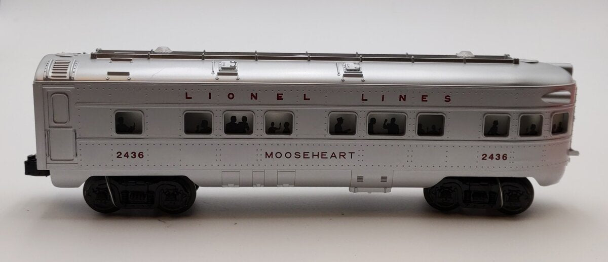 Lionel 6-52467 O Lionel Lines Mooseheart Illuminated Observation Car #2436 NIB