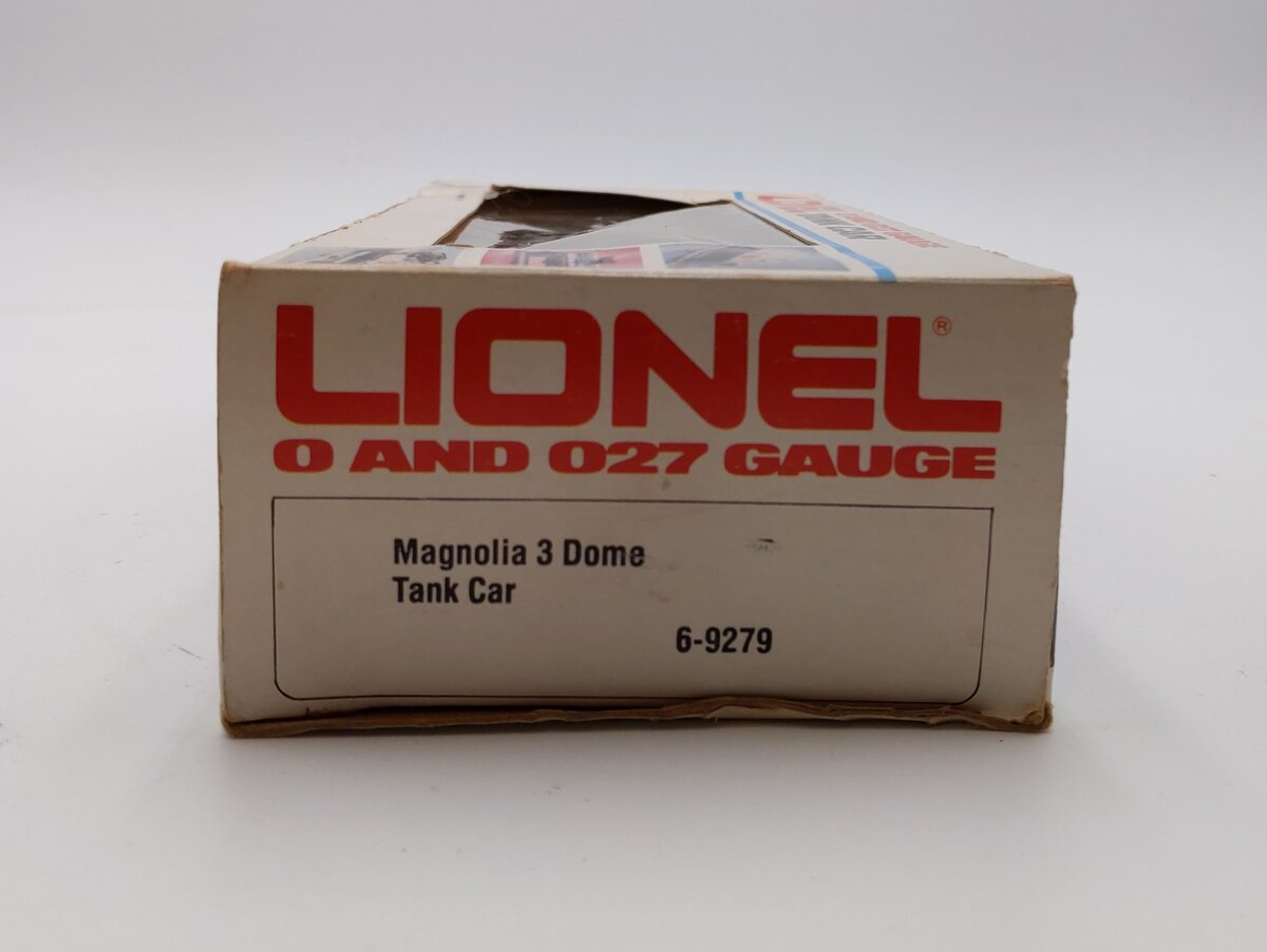 Lionel 6-9279 O Gauge Magnolia 3-Dome Tank Car LN/Box