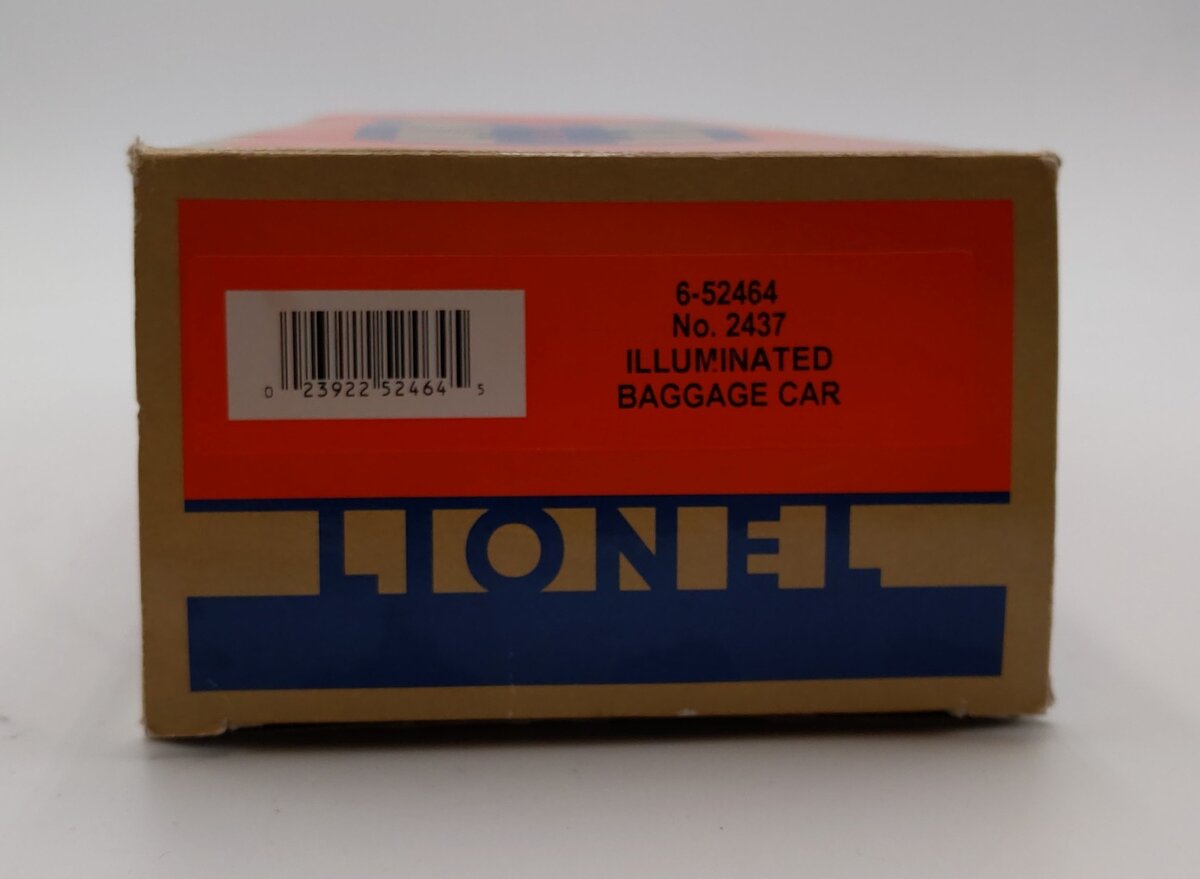 Lionel 6-52464 O Lionel Lines Illuminated Baggage Car #2437 NIB
