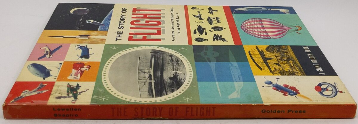 The Story Of Flight Hardcover Book By A Giant Golden Book VG