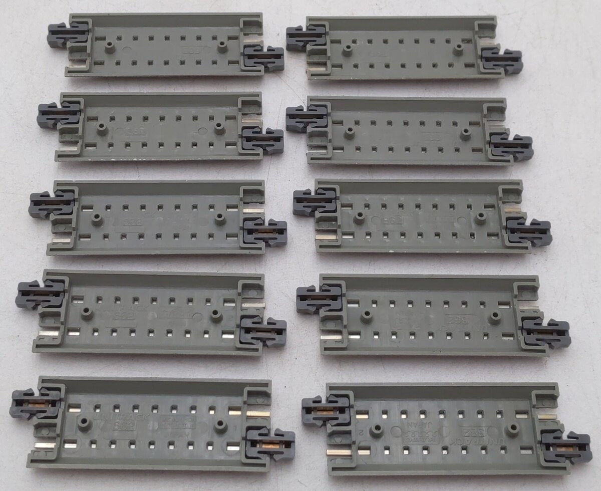 Kato 20-040 N Scale 62 mm 2-7/16" Straight UniTrack (Pack of 10) EX/Box