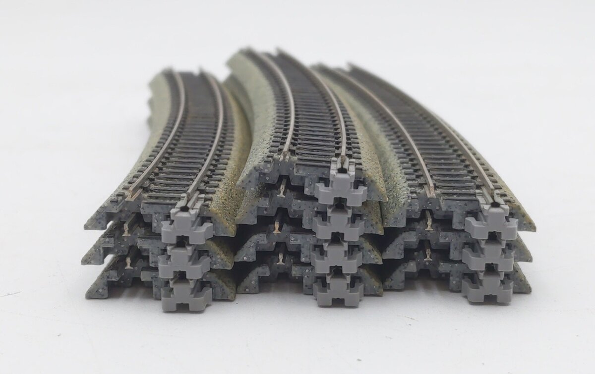 Kato 20-150 N R28 1/4"-15 Radius 15° Curve UniTrack (Box of 10) VG/Box