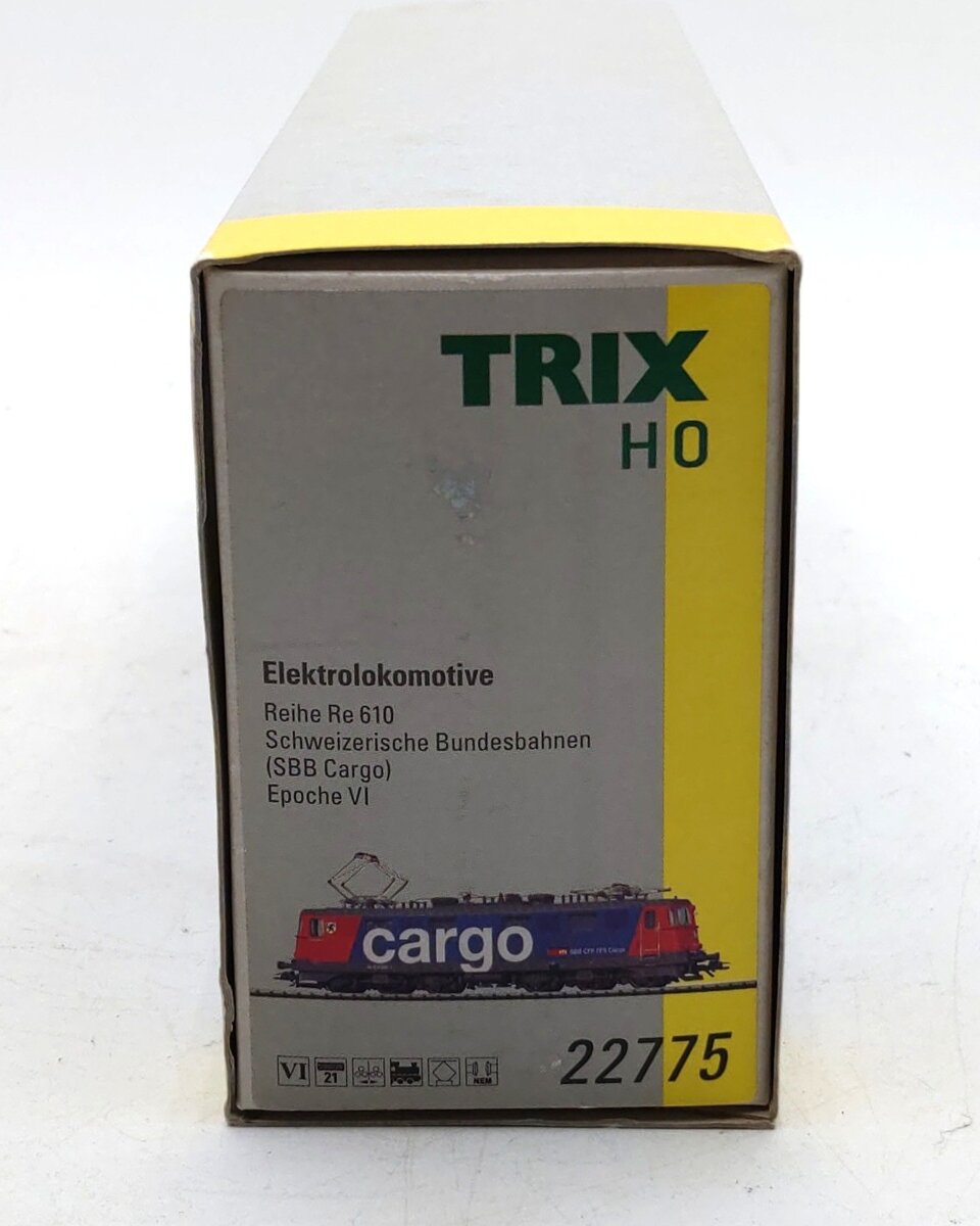 Trix 22775 HO Scale Swiss Federal Railways Cargo Epochs VI Electric Locomotive EX/Box
