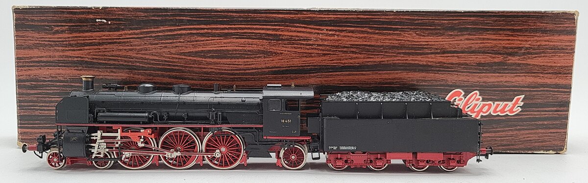Liliput 1800 HO Scale DR Steam Locomotive #18 451 EX/Box